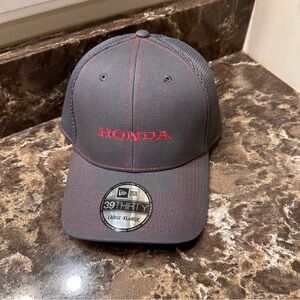 New Era 39thirty grey Honda baseball hat medium/large